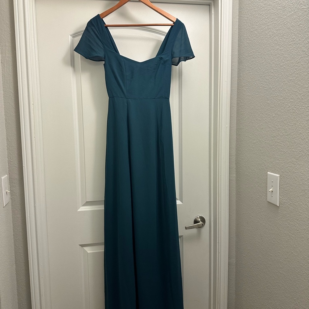 Bohme Teal Maxi Dress/Bridesmaid Dress, XS
